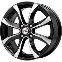 Литые диски Дайс (КС696) 6.000xR15 4x100 DIA67.1 ET38 Блэк Джек для KIA Spectra