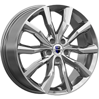 Литые диски Портер (КС906) 7.500xR18 5x110 DIA67.1 ET40 дарк платинум для Alfa Romeo 159