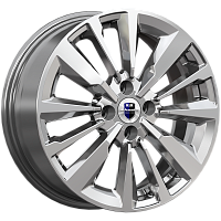 Литые диски Эрман (КС997) 6.500xR16 4x100 DIA67.1 ET40 дарк платинум для Toyota Ractis