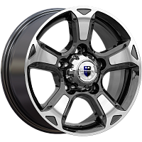 Литые диски Атлант (КС757) 7.000xR16 5x139.7 DIA98.2 ET35 алмаз черный