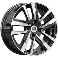 Литые диски Хант (КС1034) 6.000xR15 4x100 DIA60.1 ET40 алмаз черный для Lada