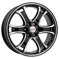 Литые диски Балеар (КС727) 7.500xR18 6x139.7 DIA100.1 ET38 алмаз черный для Mitsubishi L200