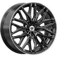 Литые диски Клермон (КС1156) 8.000xR19 5x114.3 DIA67.1 ET45 черный бриллиант