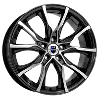 Литые диски Твист (КС697М) 7.500xR17 5x112 DIA66.6 ET37 алмаз черный для BMW
