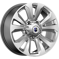 Литые диски Ла-Пас (КС897) 8.000xR18 5x139.7 DIA108.5 ET0 дарк платинум для УАЗ Патриот