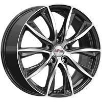 Литые диски Каzантип (КС684М) 7.500xR18 5x100 DIA67.1 ET38 Блэк Джек для Subaru Trezia Литые диски Каzантип (КС684М) 7.500xR18 5x100 DIA67.1 ET38 Блэк Джек для Subaru Trezia