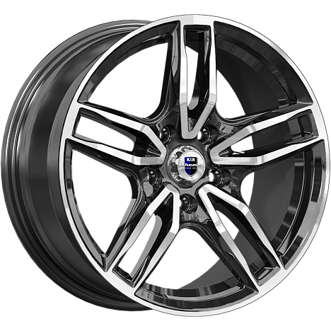 Бартон (КС1110) 8.000xR17 5x112 DIA66.6 ET26 алмаз черный Бартон (КС1110) 8.000xR17 5x112 DIA66.6 ET26 алмаз черный