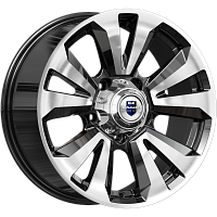 Литые диски Ла-Пас (КС897) 8.000xR18 5x139.7 DIA108.5 алмаз черный для УАЗ Литые диски Ла-Пас (КС897) 8.000xR18 5x139.7 DIA108.5 алмаз черный для УАЗ