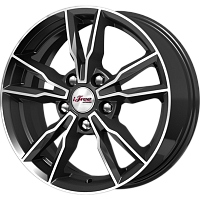 Литые диски Икигай (КС865) 6.500xR16 5x114.3 DIA67.1 ET45 Блэк Джек для Honda Accord