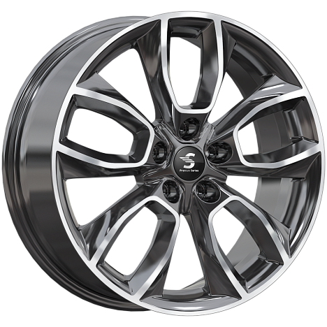 КР001 (18_Haval Dargo) (КР001) 7.000xR18 5x114.3 DIA66.6 ET40 Diamond Black Gris