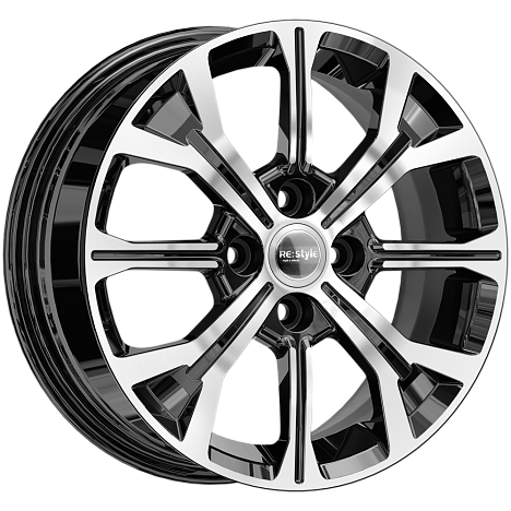 КС945 (15_Rio FB_FL) (КС945) 6.000xR15 4x100 DIA54.1 ET46 алмаз черный КС945 (15_Rio FB_FL) (КС945) 6.000xR15 4x100 DIA54.1 ET46 алмаз черный