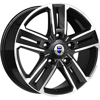 Литые диски Backfire (КС763М) 8.000xR18 5x120 DIA67.1 ET45 алмаз черный для Volkswagen Transporter Pritsche