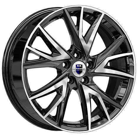 Кайлас (КС1054) 6.500xR18 5x108 DIA60.1 ET52 алмаз черный Кайлас (КС1054) 6.500xR18 5x108 DIA60.1 ET52 алмаз черный