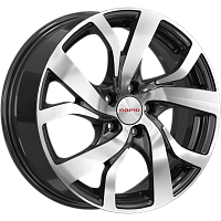 Литые диски Палермо (КС607) 6.500xR16 5x114.3 DIA67.1 ET40 алмаз черный для Dodge Avenger