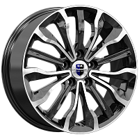 Литые диски Атакама (КС756) 6.500xR17 5x114.3 DIA67.1 ET45 алмаз черный для Belgee S50