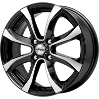 Литые диски Дайс (КС696) 6.000xR15 4x100 DIA67.1 ET38 Блэк Джек для SEAT Toledo