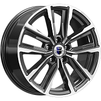 Литые диски Лацио (КС964) 7.500xR17 5x112 DIA57.1 ET45 алмаз черный для Audi A4