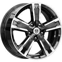 Литые диски Оклахома (КС998) 6.500xR16 5x108 DIA63.35 ET50 алмаз черный для Jaguar