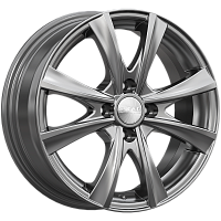 Литые диски МАЛЬТА (КЛ189) 6.000xR15 4x100 DIA60.1 ET45 графит для Volkswagen Golf