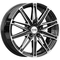 Литые диски Виар (КС1065) 6.500xR17 5x108 DIA60.1 ET33 Блэк Джек для Tenet