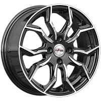 Литые диски Бохо (КС1037) 6.000xR15 4x100 DIA60.1 ET45 Блэк Джек для Lifan Smily