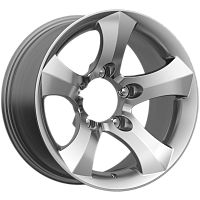 Литые диски Айсберг (КС662) 8.000xR16 5x139.7 DIA110.1 ET-10 дарк платинум для УАЗ Литые диски Айсберг (КС662) 8.000xR16 5x139.7 DIA110.1 ET-10 дарк платинум для УАЗ
