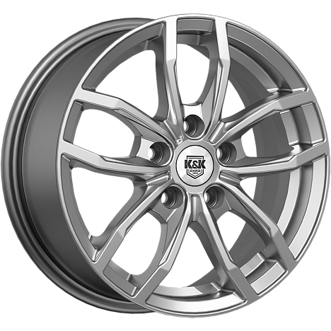 Фрост (КС1048) 6.500xR15 5x110 DIA65.1 ET35 дарк платинум