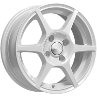 Литые диски ЯГУАР (КЛ147) 5.500xR14 4x98 DIA58.6 ET38 белый для Lada 2108 Samara