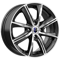 Литые диски Арнар (КС890) 6.000xR15 4x100 DIA67.1 ET45 алмаз черный SK для Honda Civic