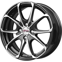 Литые диски Такеши (КС877) 6.000xR16 4x100 DIA67.1 ET35 Блэк Джек для Toyota Aygo