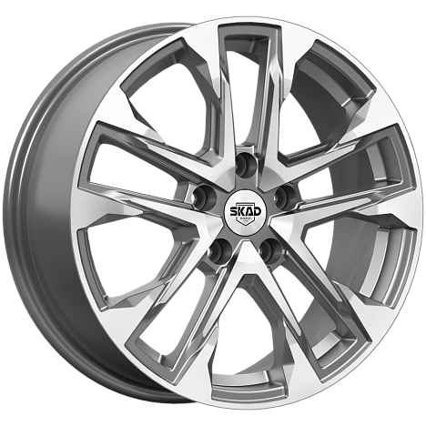АТАКОР (КЛ376) 7.000xR17 5x110 DIA65.1 ET35 алмаз графит