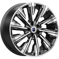 Литые диски Галего (КС1039) 7.500xR19 5x112 DIA66.6 ET44 алмаз черный для Volkswagen Id.3