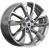 Литые диски Роквуд (КС900) 7.000xR17 5x105 DIA56.6 ET38 дарк платинум для Opel Mokka X