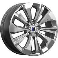 Литые диски Авиор (КС936) 7.000xR17 5x108 DIA67.1 ET45 брайт дарк платинум для Citroen C4 Grand Spacetourer