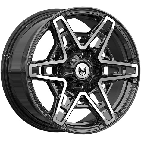 Блэкберн (КС1129) 8.000xR17 6x139.7 DIA106.1 ET30 алмаз черный