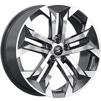 Литые диски КР015 (19_CX-5) (КР015) 7.500xR19 5x114.3 DIA67.1 ET45 Diamond Black Gris для Mitsubishi