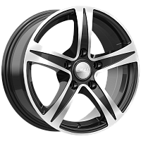 Литые диски SAKURA (КЛ146) 6.500xR15 5x100 DIA54.1 ET43 алмаз для Toyota Prius