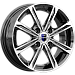 Флэш (КС698) 5.000xR14 4x98 DIA58.5 ET35 алмаз черный