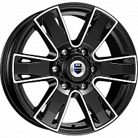 Литые диски Севенна (КС726) 7.000xR17 6x127 DIA77.9 ET40 алмаз черный