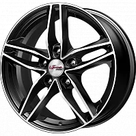 Литые диски Moskva (КС689) 6.500xR16 5x114.3 DIA67.1 ET45 Блэк Джек для Mazda Premacy