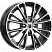 Меандр (КС879) 6.000xR16 4x100 DIA67.1 ET45 алмаз черный SK