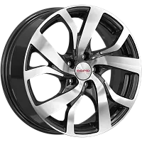 Литые диски Палермо (КС607) 6.500xR16 5x100 DIA67.1 ET38 алмаз черный